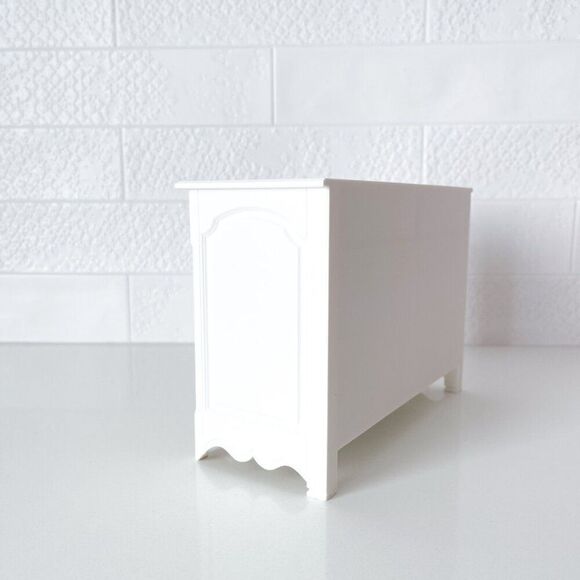 Barbie Miniature Dollhouse White French Cabinet Sideboard 1:6 Scale 3D Printed - Picture 2 of 5